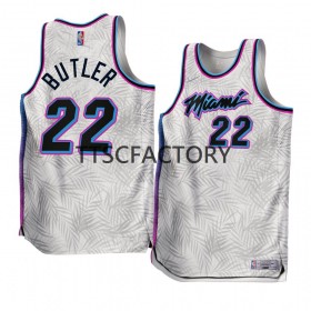 Canotte Uomo Miami Heat Jimmy Butler 22 Nike 2022-23 Earned Edition Bianco Swingman